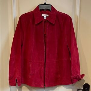 Red suede Coldwater Creek women’s jacket size S
New condition